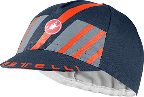 CASTELLI Czapka męska Hors Categorie Cap savile blue/light steel blue/brilliant orange Rozmiar uniwersalny