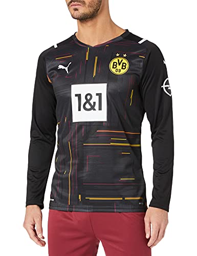 PUMA PUMA Męska koszulka Bvb Gk Shirt Replica Ls W sponsora Puma Black-puma White M 759098