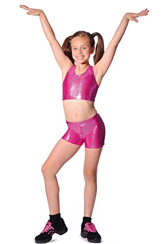 Roch Valley Roch Valley Krótki top w błyszczących metalicznych kolorach, Cerise, 5-6 lat SCROPC1