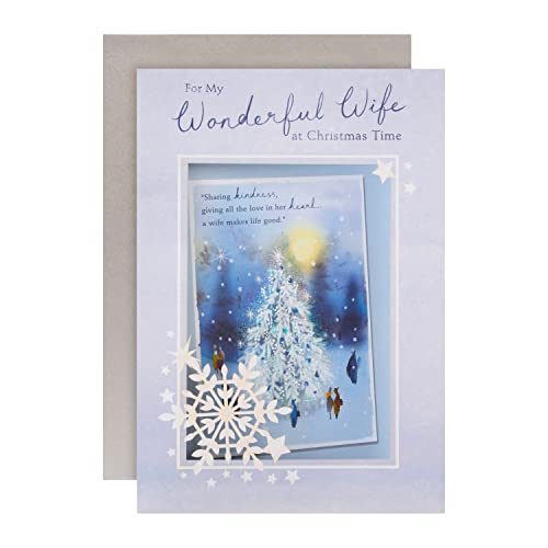 Hallmark Kartka świąteczna dla żony z Hallmark - klasyczny wzór z ilustracją 25543303