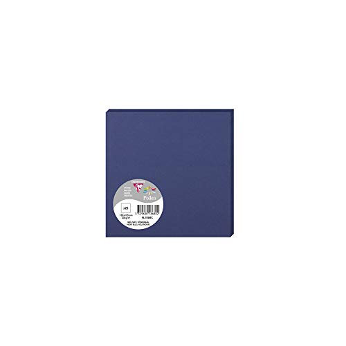 Clairefontaine Opakowanie 1868C (z 25 kartkami pyłków, 135 x 135 mm) 210 g, błękit królewski