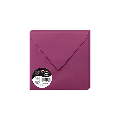 Clairefontaine Koperty pyłkowe, 165 x 165 mm, 120 g - malina, 20 sztuk 5763C