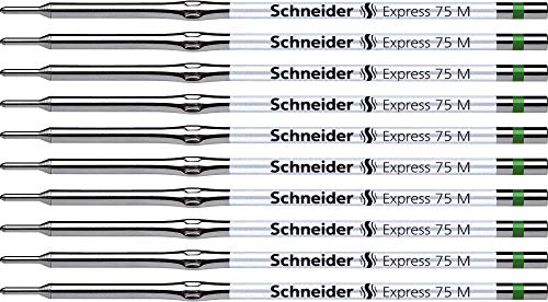 Schneider Express 75 M długopis wkład (nieścieralny do dokumentów) opakowanie 10 szt. zielony