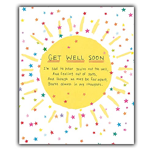Emotional Rescue GET WELL, Get Well, papierowa sałatka. GET WELL SOON CARD ZFW9453