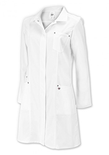BP BP 4874-684-21-44 płaszcz dla kobiet, długie rękawy, wykładany kołnierz, 200,00 g/m mieszanka materiału ze stretchem, biały,44 4874-684-21