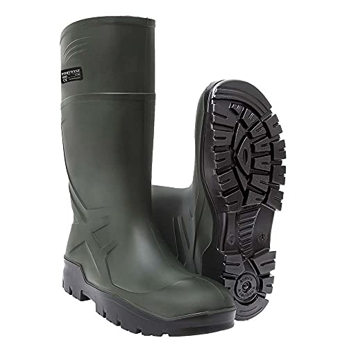 Portwest Portwest FD90 PU Kalosze Brak Bezpieczenstwa, O4 CI FO, Zielony, Rozmiar 46 FD90GNR46