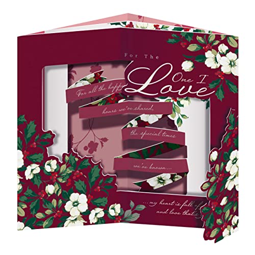 Hallmark Kartka świąteczna dla One I Love from Hallmark - wyskakujący wzór 3D z sercem 25543295