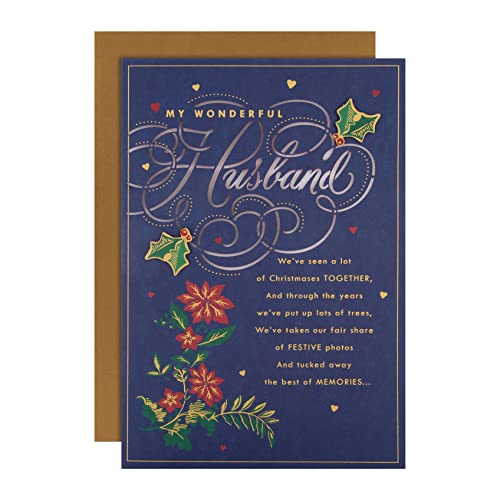 Hallmark Kartka świąteczna dla męża od Hallmark - klasyczny design z sercową wiadomością 25542979