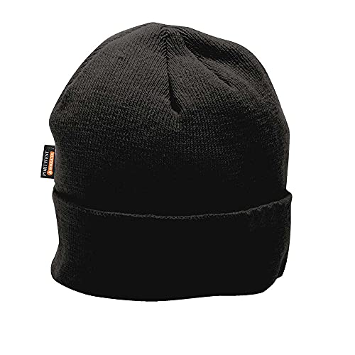 Portwest B013 Zimowa z Ociepleniem Czapka, Regularny, Rozmiar Jeden, Czarny