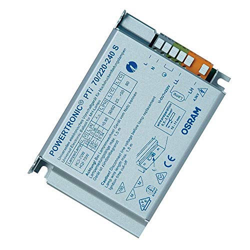 Osram EVG statecznikiem PTI o mocy 70 W 220  240 V do zabudowy/S na urządzenie CDM HCI/HQI 70 W 999006205046