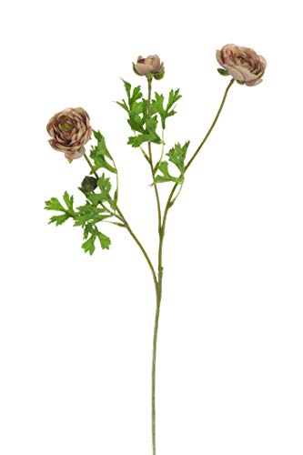 Express Flor 3 sztuczne jedwabne guziki, 3 pąki, 52 cm, lawenda