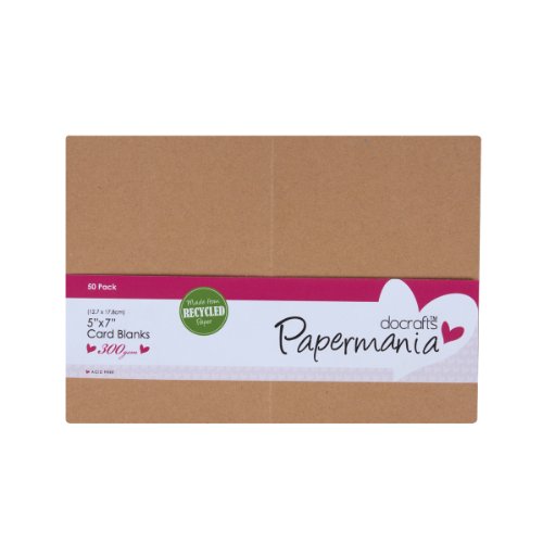 Papermania Papermania 12 x 18 cm pusta kartka z recyklingu, 50 sztuk PMA 150632