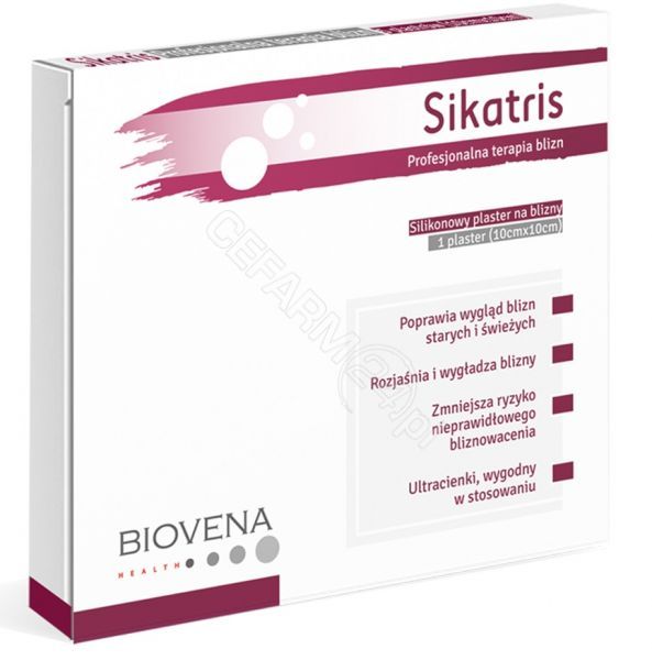 Biovena Health Plast.sikatris silik.n/blizny 10x10cm x 1