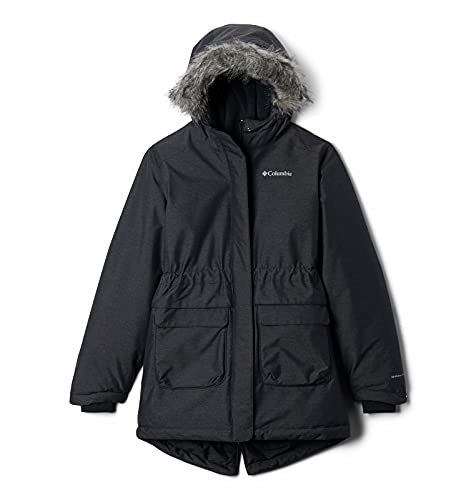 Columbia Wodoodporna kurtka zimowa dla dziewcząt, Nordic Strider Czarny XS 1557061-010-X-Small