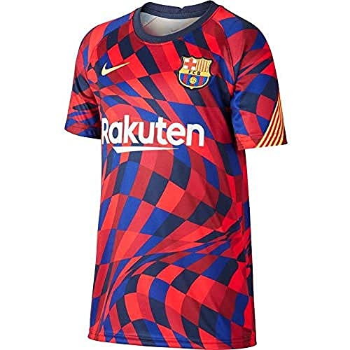 NIKE Unisex dzieci FCB Y Nk Dry Top Ss Pm T-shirt