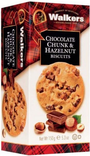 Walkers Ciastka Chocolate Chunk & Hazelnut 150g 7803-26891