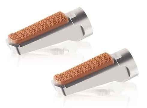 Puig 9189p Retro 9189p FOOTPEGS, srebrny, zestaw 2 sztuk