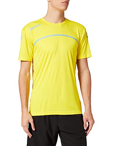 Kempa Emotion 2.0 t-shirt męski, limonkowo-żółty/ciemnoniebieski, M 200318406