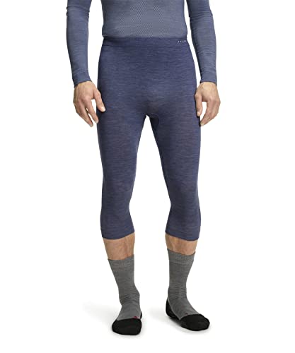 Falke Męskie legginsy Wool-Tech 3/4, szaro-heather, XL 33234