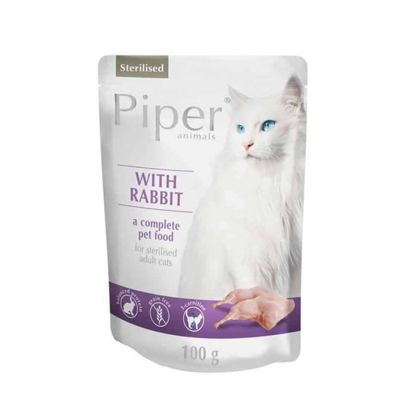 Dolina Noteci Piper dla kota sterylizowanego z królikiem 100g 47020-uniw