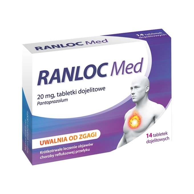 RADA sp.j. BLISTEX Polska Ranloc Med 20 mg 14 tabletek 8626722
