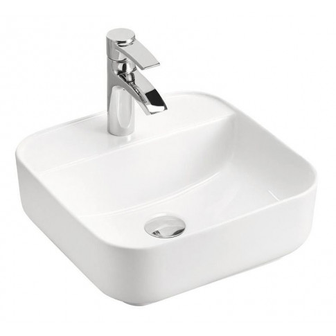 Biała ceramiczna umywalka nablatowa N1-Z61