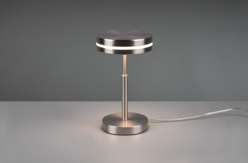 Trio Franklin LED lampa stołowa 1-punktowa nikiel mat 526510107
