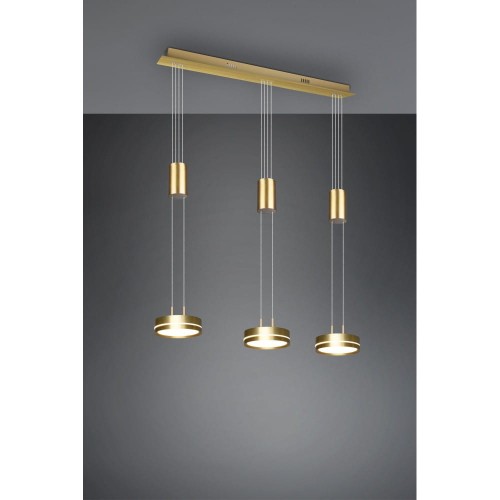 Zdjęcia - Żyrandol / lampa Trio Franklin LED lampa wisząca 3-punktowa mosiądz 326510308 