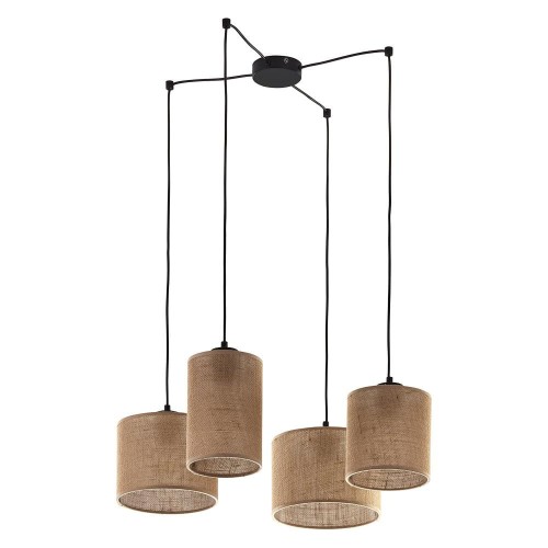 TK Lighting Lampa wisząca nowoczesna regulowana JUTA 4 pł.   6585