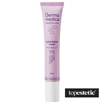 DermoMedica 0.05% Retinal Cream Krem z retinalem (witaminą A ) w postaci aktywnej), bakuchiolem i niacynamidem (witaminą B3)30 ml