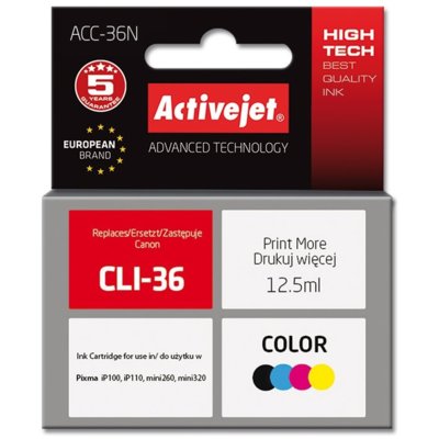 ActiveJet Tusz ACC-36N zamiennik Canon CLI-36 12,5ml czterokolorowy ACC-36N