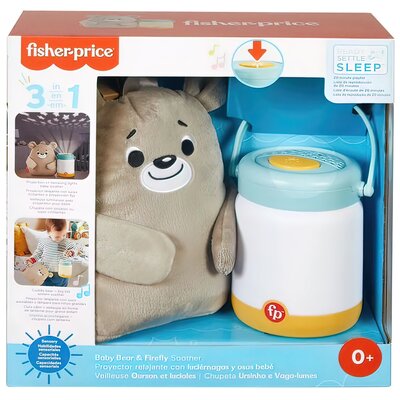 Fisher Price Uspokajacz Miś ze świetlikami 3w1 GRR00