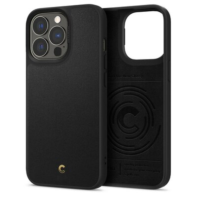 Spigen nakładka Cyrill Leather Brick do iPhone 13 Pro czarna 8_2275631