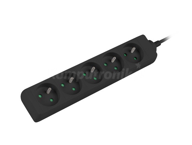 Lanberg listwa przedłużacz 1.5m 5x PL czarna PS0-05E-0150-BK