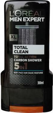 L’Oreal Paris Żel pod prysznic L'Oreal Total Clean 5w1 300 ml uniwersalny 648-uniw - 648-uniw