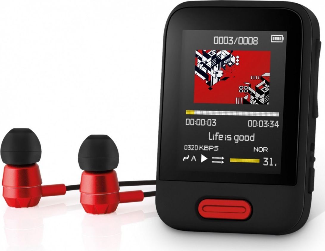 Sencor Odtwarzacz MP3 MP4 SFP 7716RD 16GB Bluetooth wyświetlacz 1,8 cala