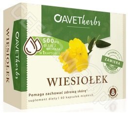 Avet Pharma Avet Herbs Wiesiołek 500 mg 60 kapsułek 3692361