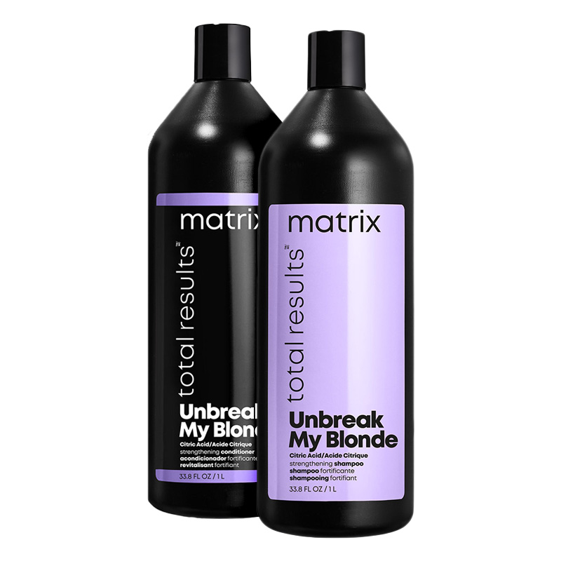 Matrix Unbreak My Blonde, zestaw XL wzmacniający do włosów rozjaśnianych, szampon + odżywka