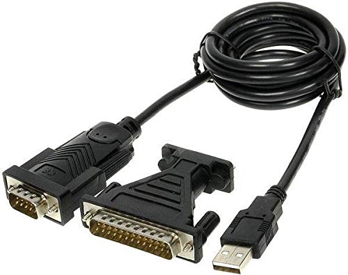 PremiumCord Kabel USB Seral RS232 COM Czarny ku2-232