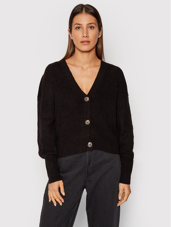 Vero Moda Kardigan Lea 10249632 Czarny Regular Fit