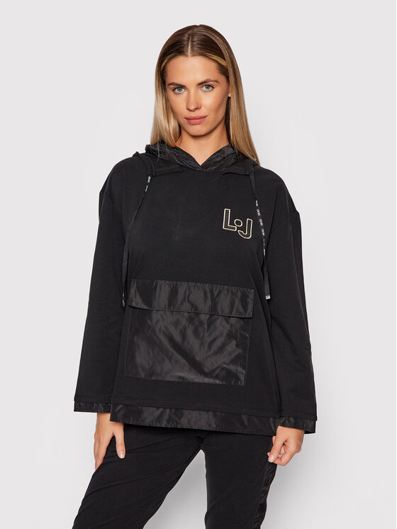 LIU JO Sport Bluza TF1067 F0843 Czarny Regular Fit