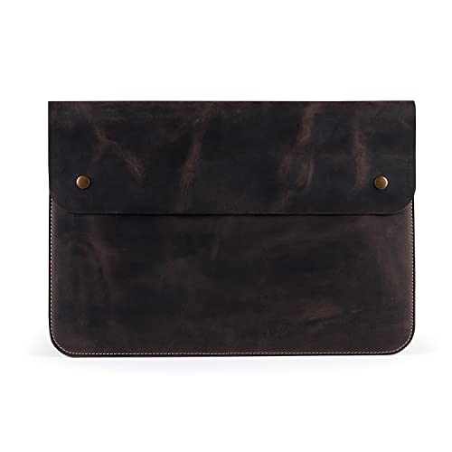 MegaGear Etui na MacBook z prawdziwej skóry i polaru 13,3 cala -