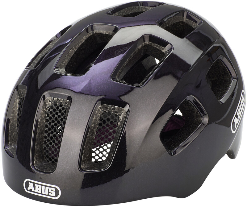 Abus Youn-I 2.0 Helmet Youth, czarny/fioletowy M | 52-57cm 2022 Kaski rowerowe