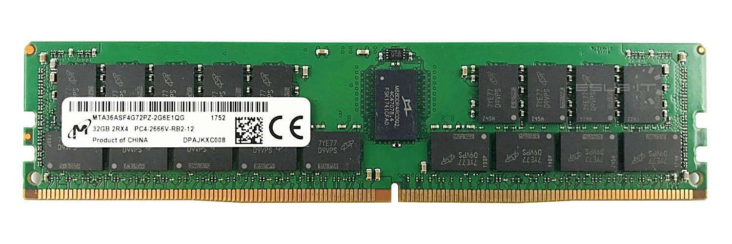 Micron  DDR4 32GB/2666 1 32 RDIMM STD 2Rx4