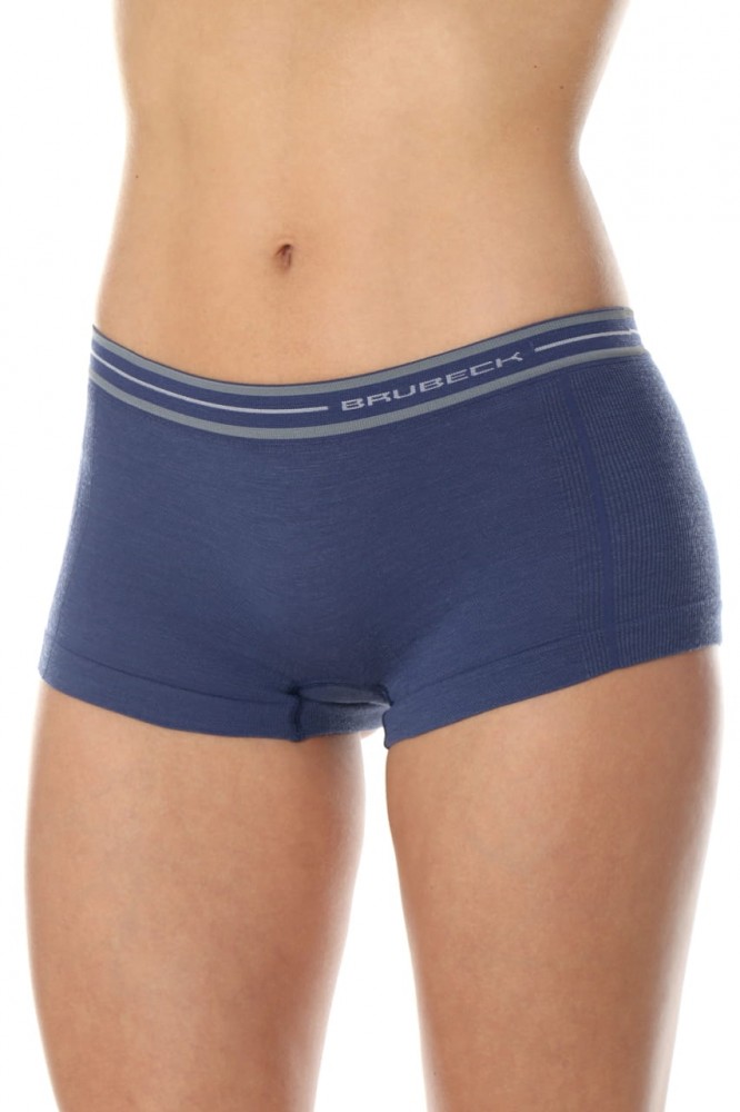 Bokserki damskie Brubeck Active Wool BX10860 jeansowy