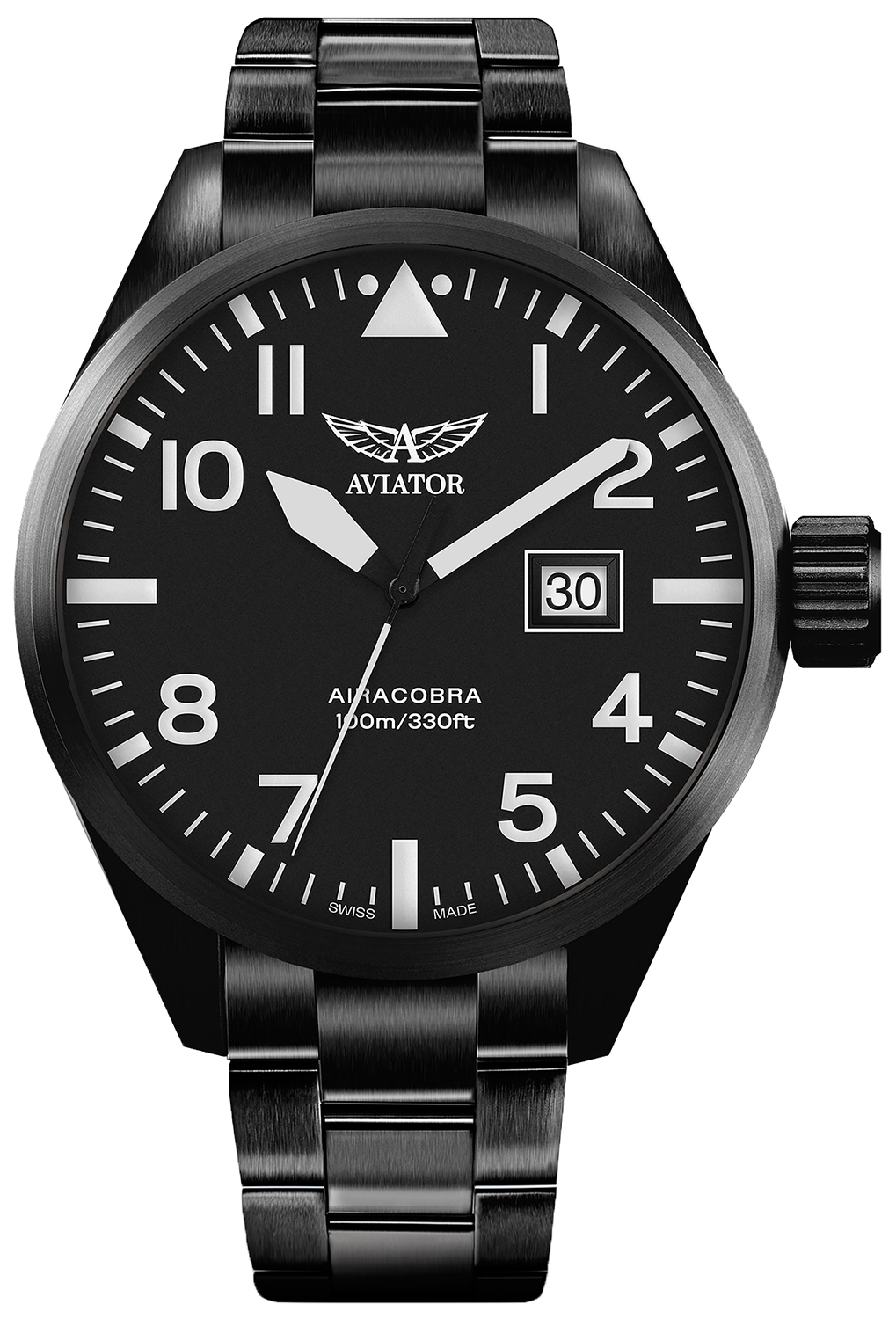 Zegarek Aviator V.1.22.5.148.5 AIRACOBRA P42 BIG DATE Quartz