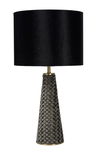 Lucide EXTRAVAGANZA VELVET Czarna śr. 25cm. E27 Lampka stołowa 10501/81/30 10501/81/30