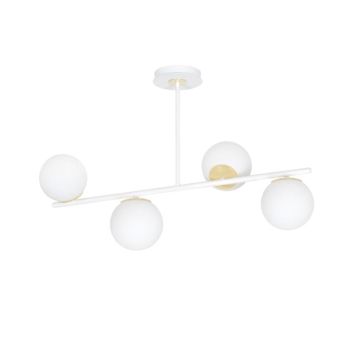 Emibig Floki lampa wisząca 4-punktowa biała/złota 1023/4 1023/4