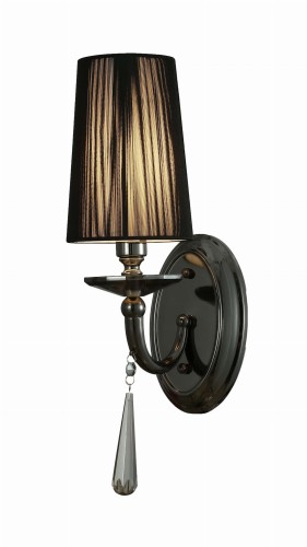 Lumina Deco Deco LAMPA ŚCIENNA KINKIET CZARNY FABIONE W2