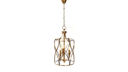 Lumina Deco Deco LAMPA SUFITOWA ART DECO MOSIĘŻNA ELMONT W3 DECO LDP 1233-3 (MD)